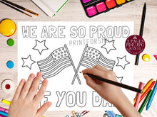 Veterans day coloring page printable