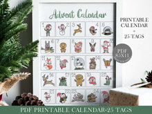 Advent Calendar PRINTABLE For Kids Numbers