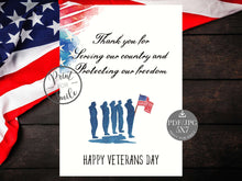 PRINTABLE Happy Veterans Day Card