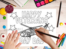 happy Veterans day coloring