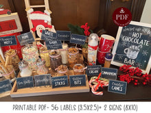 Hot Chocolate Bar PRINTABLE Labels Sign Kit