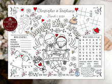 wedding placemat printable