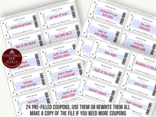 Love Coupon Book Printable Editable Him