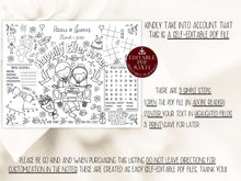 wedding activity page printable