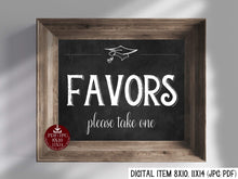 Graduation Favors Sign PRINTABLE Chalkboard Sign