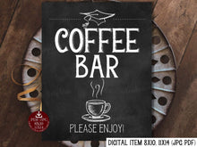 Graduation Coffee Bar Sign PRINTABLE