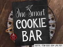 One Smart Cookie Bar Sign PRINTABLE Chalkboard