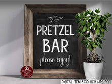 Graduation Pretzel Bar Sign PRINTABLE Chalkboard