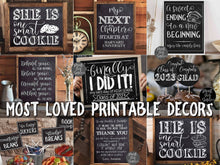 They Are Two Smart Cookies Sign PRINTABLE Graduation Chalkboard