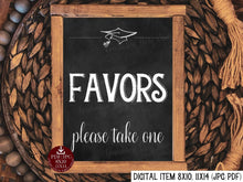 PRINTABLE Graduation Favors Sign Chalkboard Sign