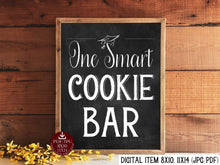 One Smart Cookie Bar Sign PRINTABLE Chalkboard