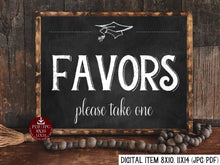 Graduation Favors Sign PRINTABLE Chalkboard Sign