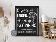 a sweet ending to a new beginning sign