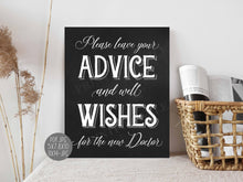 Please Leave Your Advice And Well Wishes For The New Doctor Sign PRINTABLE Graduation