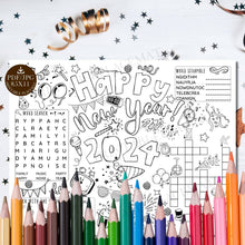 New Years Placemat PRINTABLE Happy New Year 2024