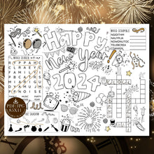 New Years Placemat PRINTABLE Happy New Year 2024