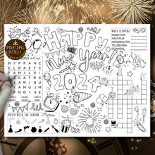 New Years Placemat PRINTABLE Happy New Year 2024